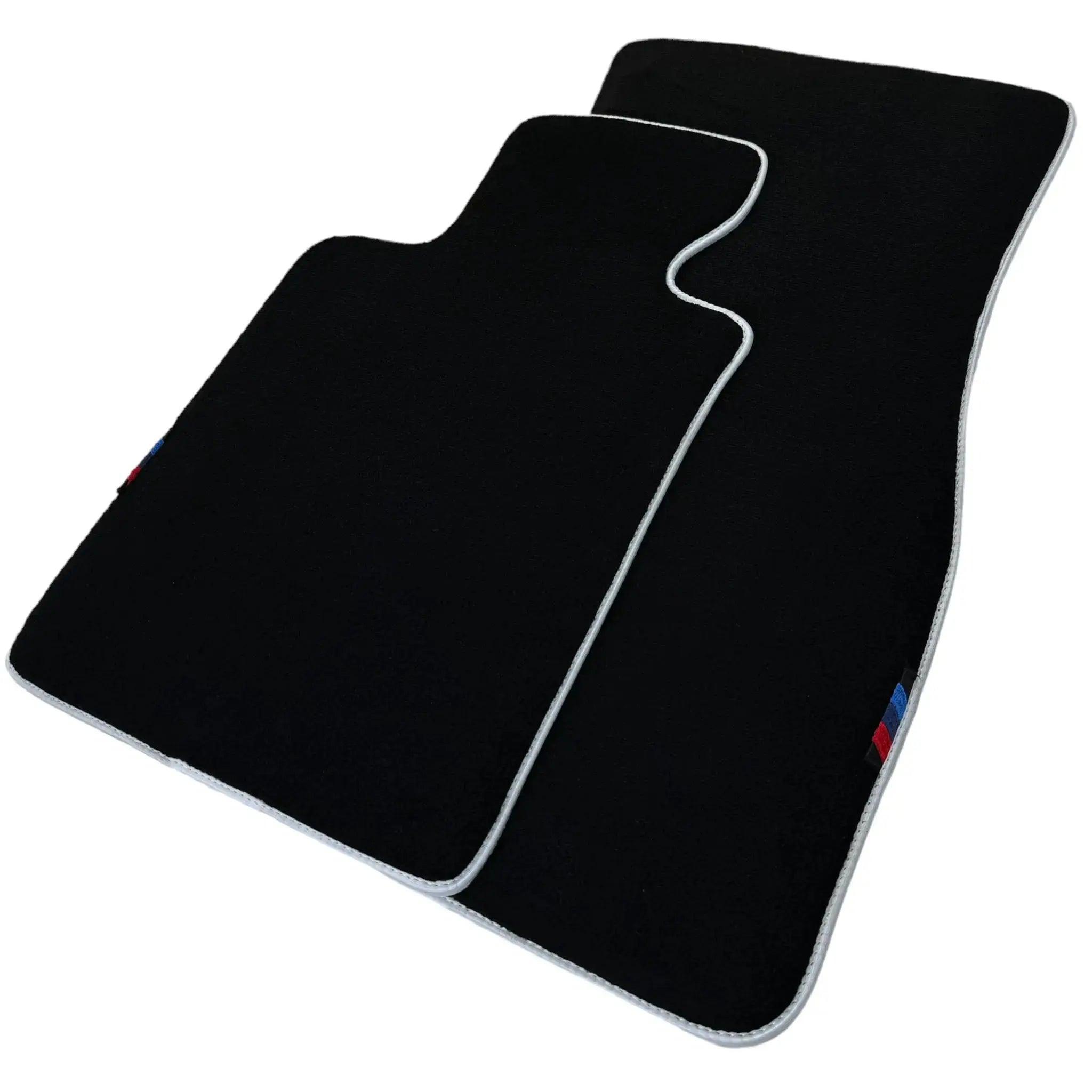Black Mats For BMW M8 F93 4-door Gran Coupe | White Trim - AutoWin