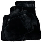 Black Sheepskin Floor Mats for Rolls-Royce Wraith (2013–2023) No Steps Edition - AutoWin