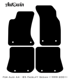 Blue Floor Mats for Audi A4 - B5 Facelift Sedan (1999-2001) | ER56 Design - AutoWin