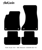 Blue Floor Mats for Audi A4 - B8 Sedan (2008-2015) | ER56 Design - AutoWin
