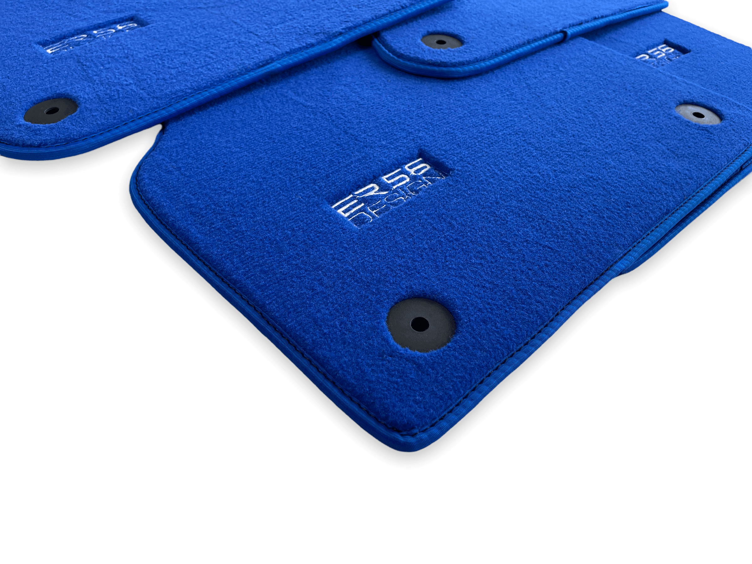 Blue Floor Mats for Audi A6 - C6 Avant Long (2004-2008) | ER56 Design - AutoWin