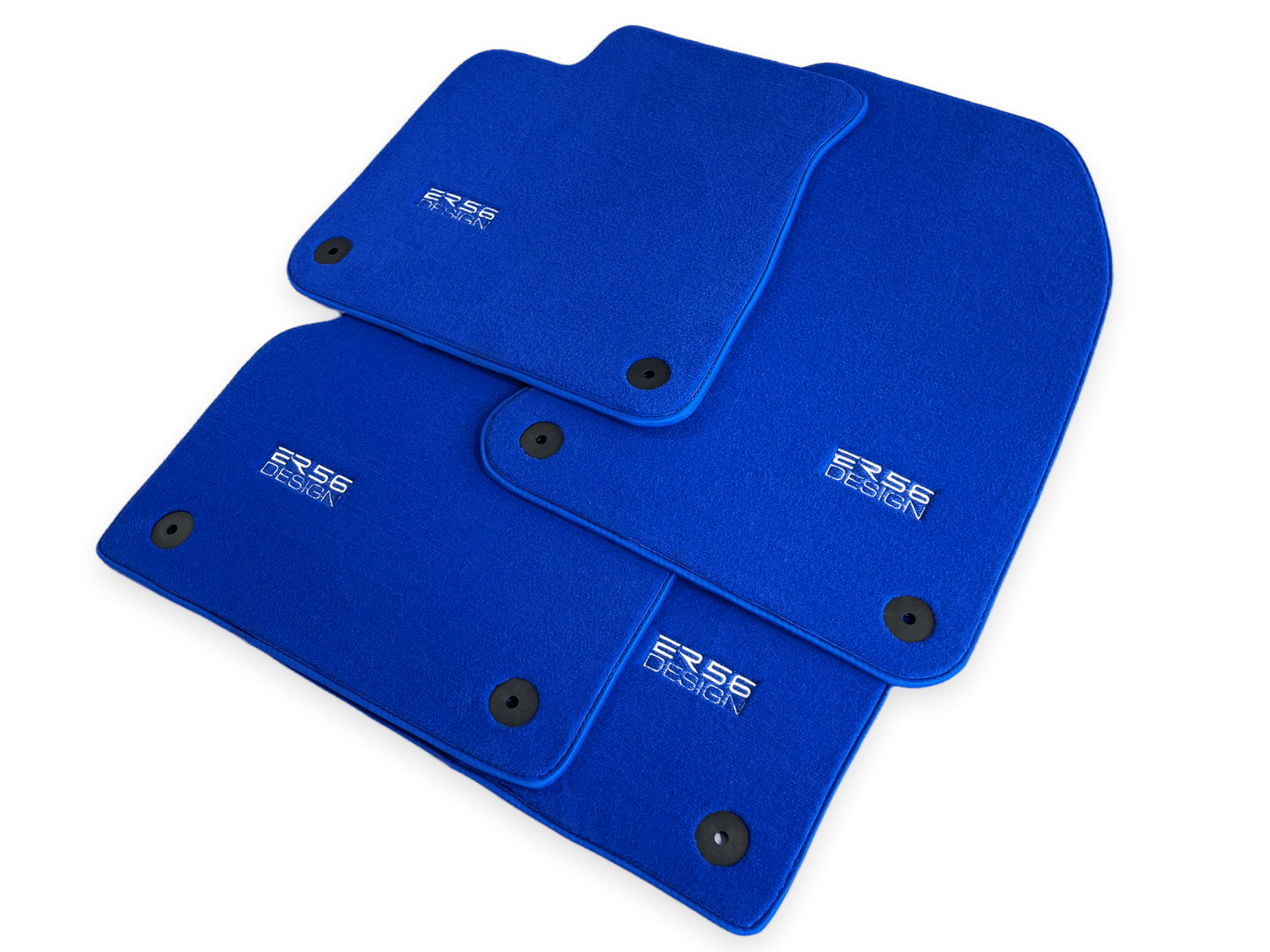 Blue Floor Mats for Audi A6 - C7 Avant (2011-2018) | ER56 Design - AutoWin