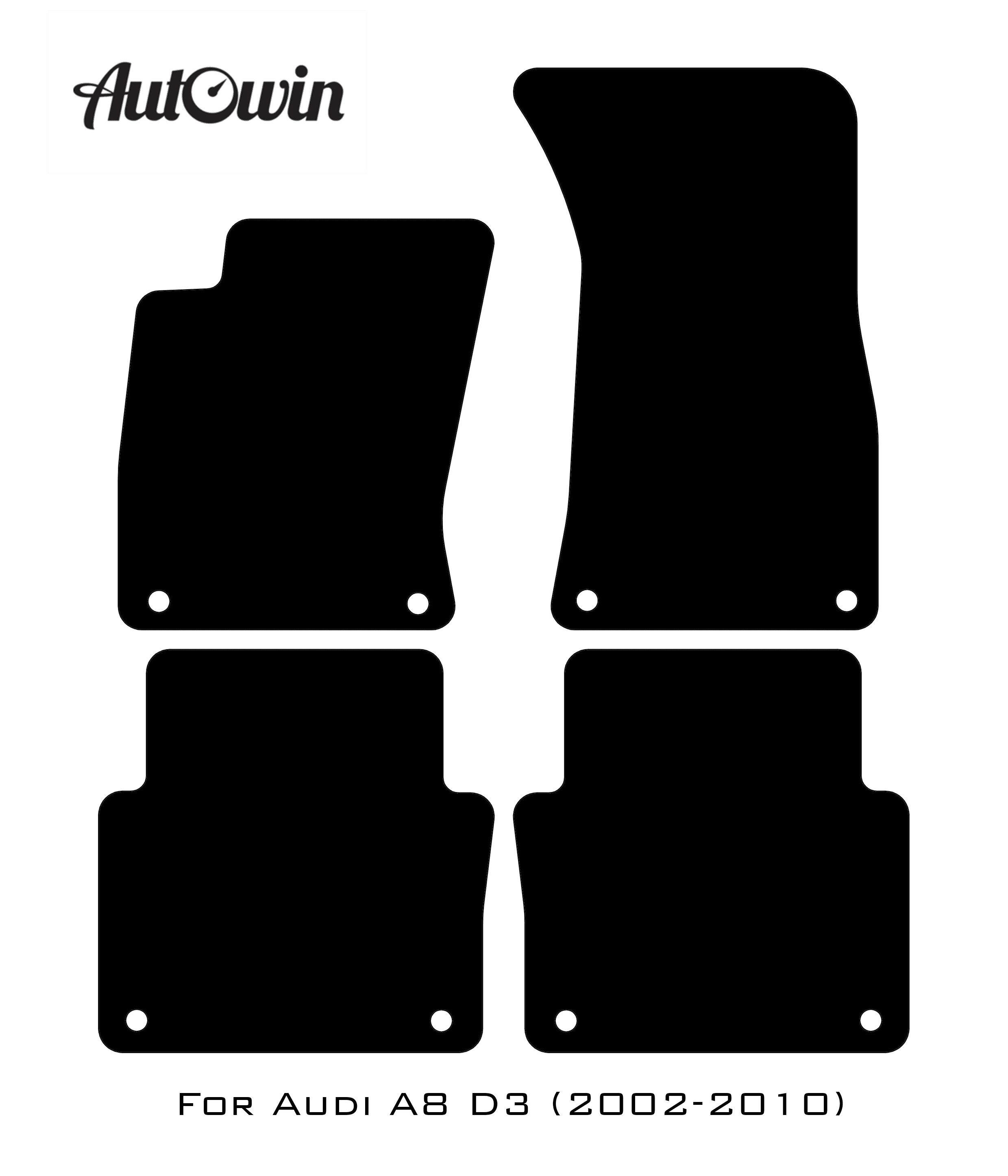 Blue Floor Mats for Audi A8 D3 (2002-2010) | ER56 Design - AutoWin