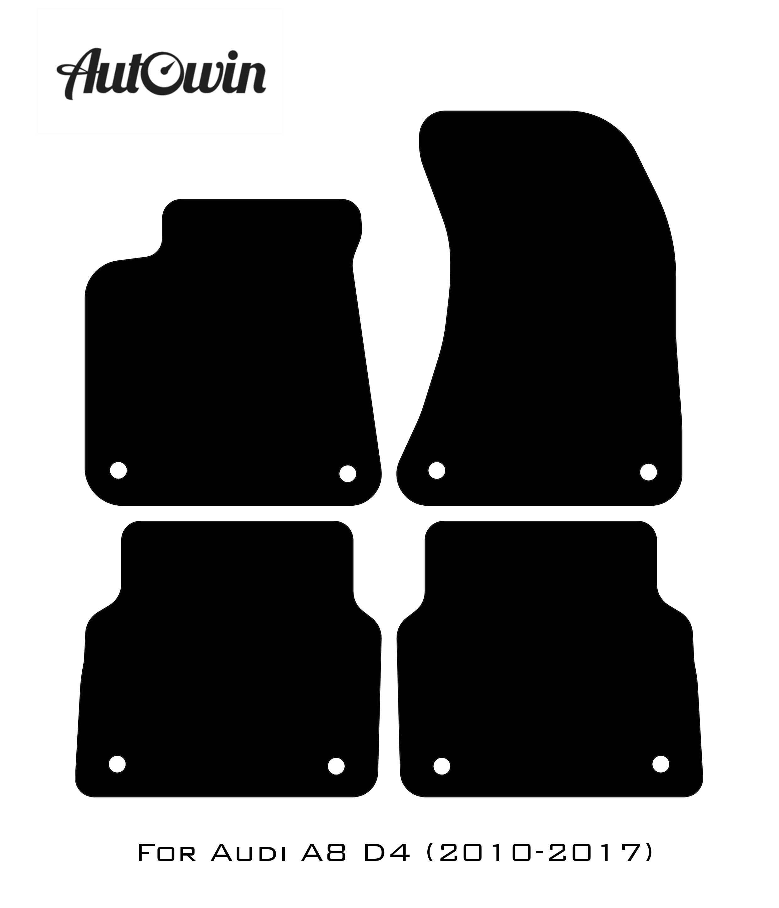 Blue Floor Mats for Audi A8 D4 (2010-2017) | ER56 Design - AutoWin