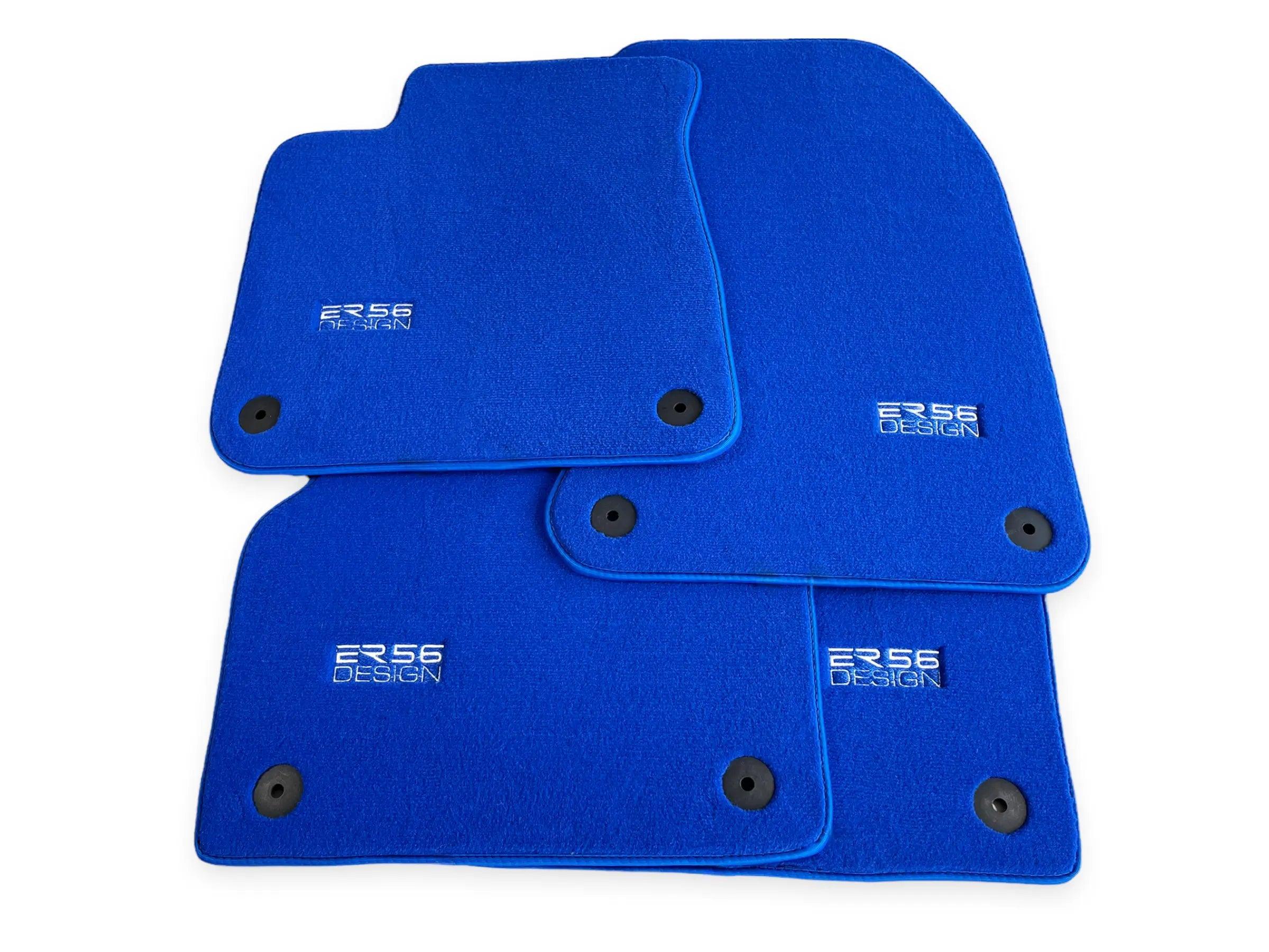 Blue Floor Mats for Audi Q7 4L (2006-2015) | ER56 Design - AutoWin
