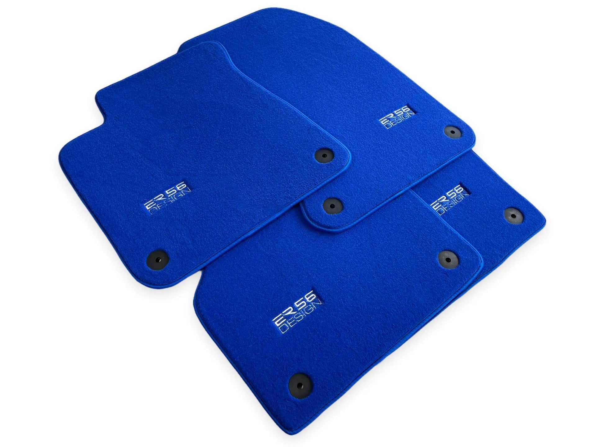 Blue Floor Mats for Audi Q7 4M (2019-2023) | ER56 Design - AutoWin
