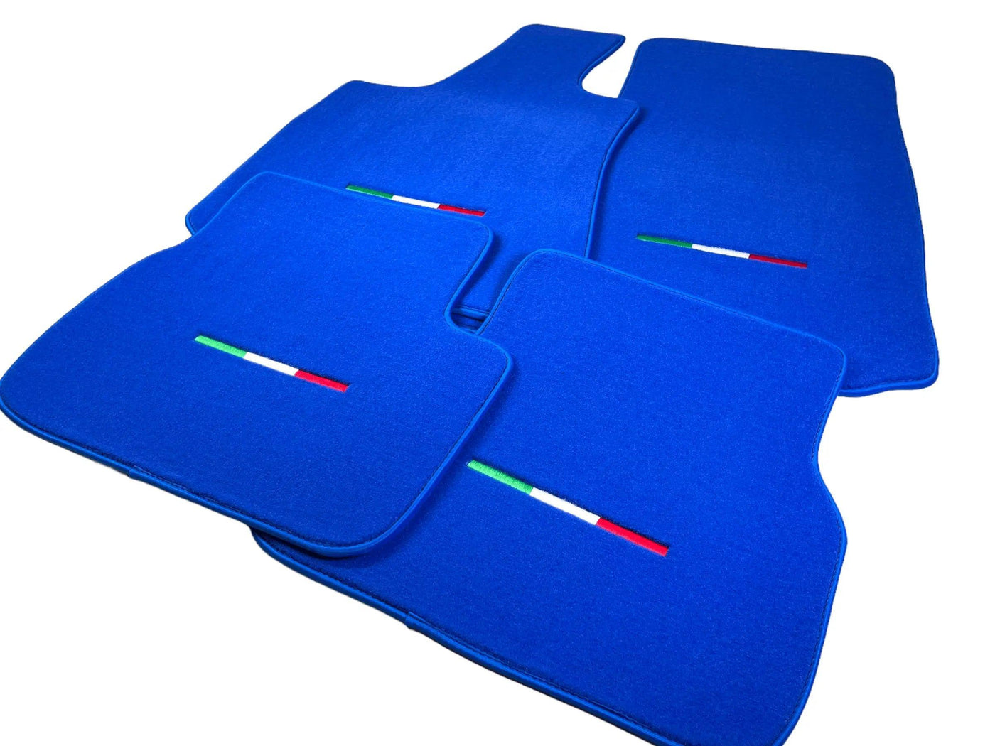 Blue Floor Mats For Maserati Coupé (2001-2007) Italy Edition - AutoWin