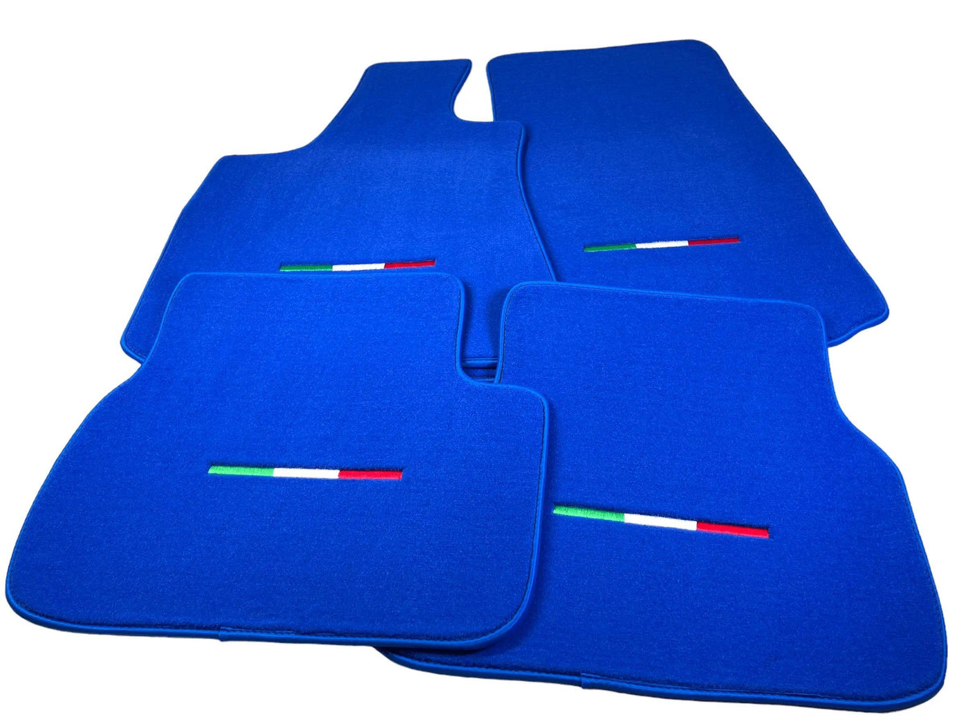Blue Floor Mats For Maserati Coupé (2001-2007) Italy Edition - AutoWin