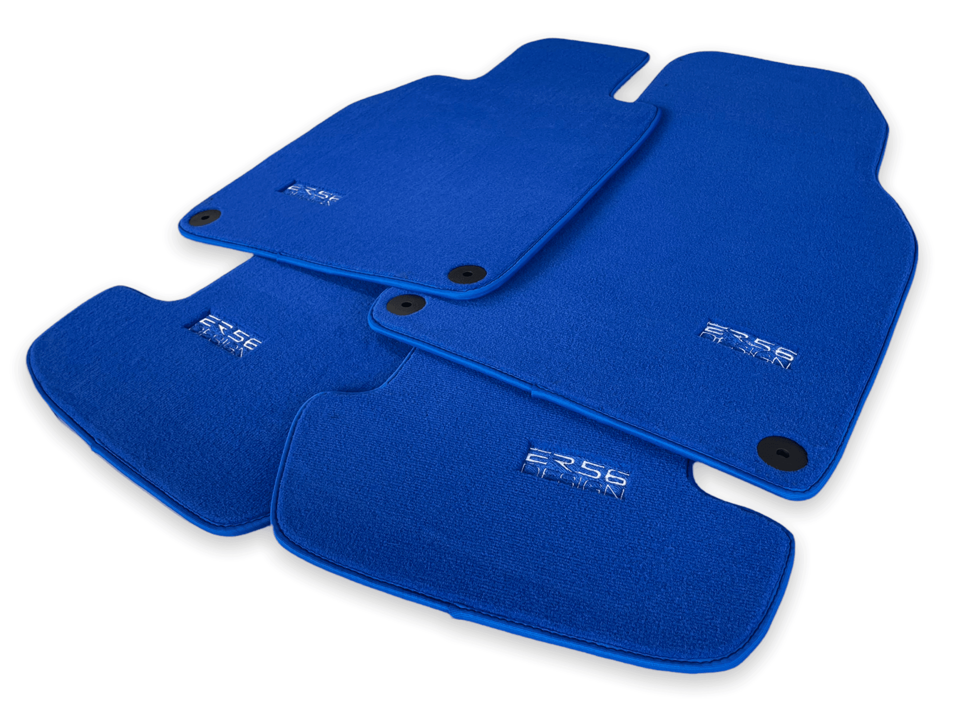 Blue Floor Mats for Porsche Taycan (2019-2023) | ER56 Design - AutoWin