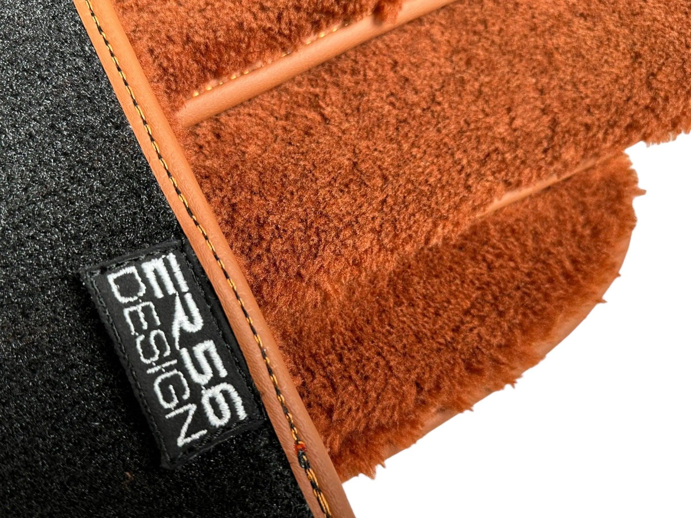 Brown Sheepskin Floor Mats For Bentley Bentayga (2015-2023) Er56 Design Brand - AutoWin