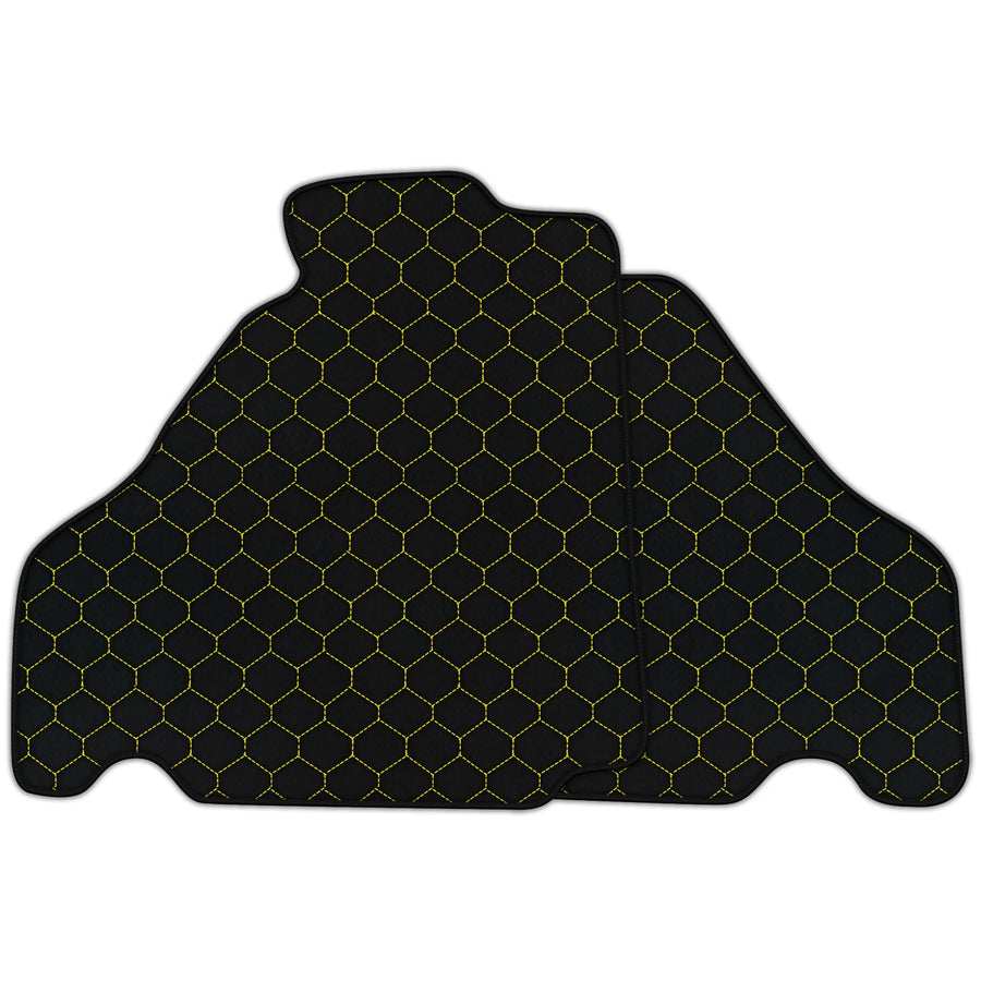 Tapetes de couro personalizáveis com padrão hexagonal para Ferrari 360 (1999-2005)