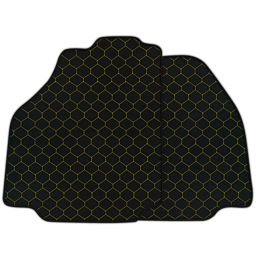 Customizable Leather Floor Mats with Hex Pattern for Ferrari 458 GT2 (2012-2015)