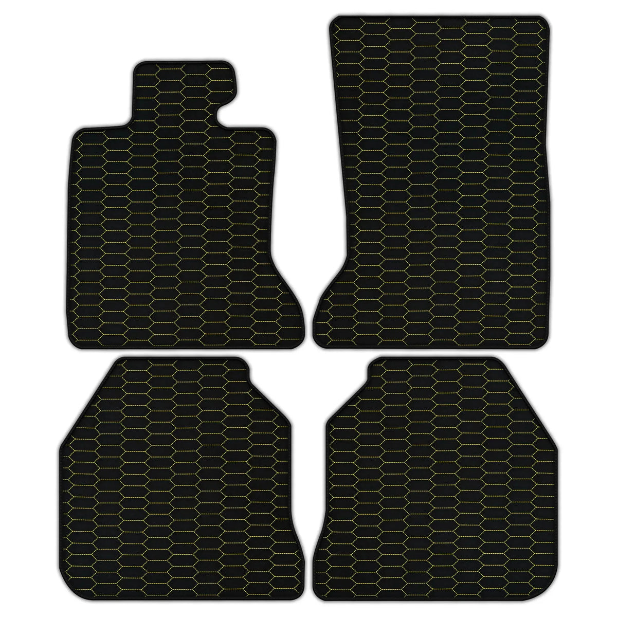 Customizable Leather Floor Mats with Raptor Hex Pattern for Rolls Royce Ghost Series I (2010–2020)