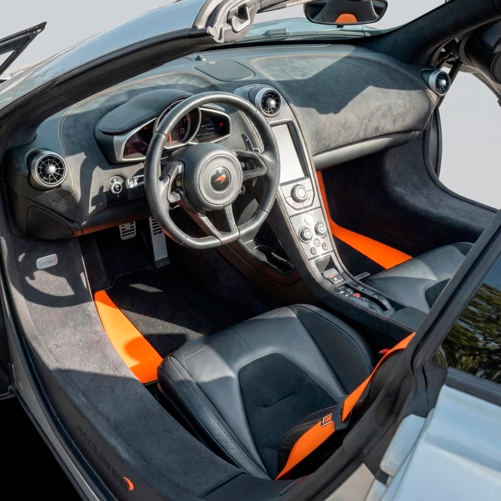 Tapetes para Carro para McLaren 650S Conjunto de Tapetes Sob Medida Pretos AutoWin - AutoWin.EU
