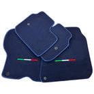 Dark Blue Floor Mats For Ferrari GTC4 Lusso (2016-2023) Italian Edition - AutoWin