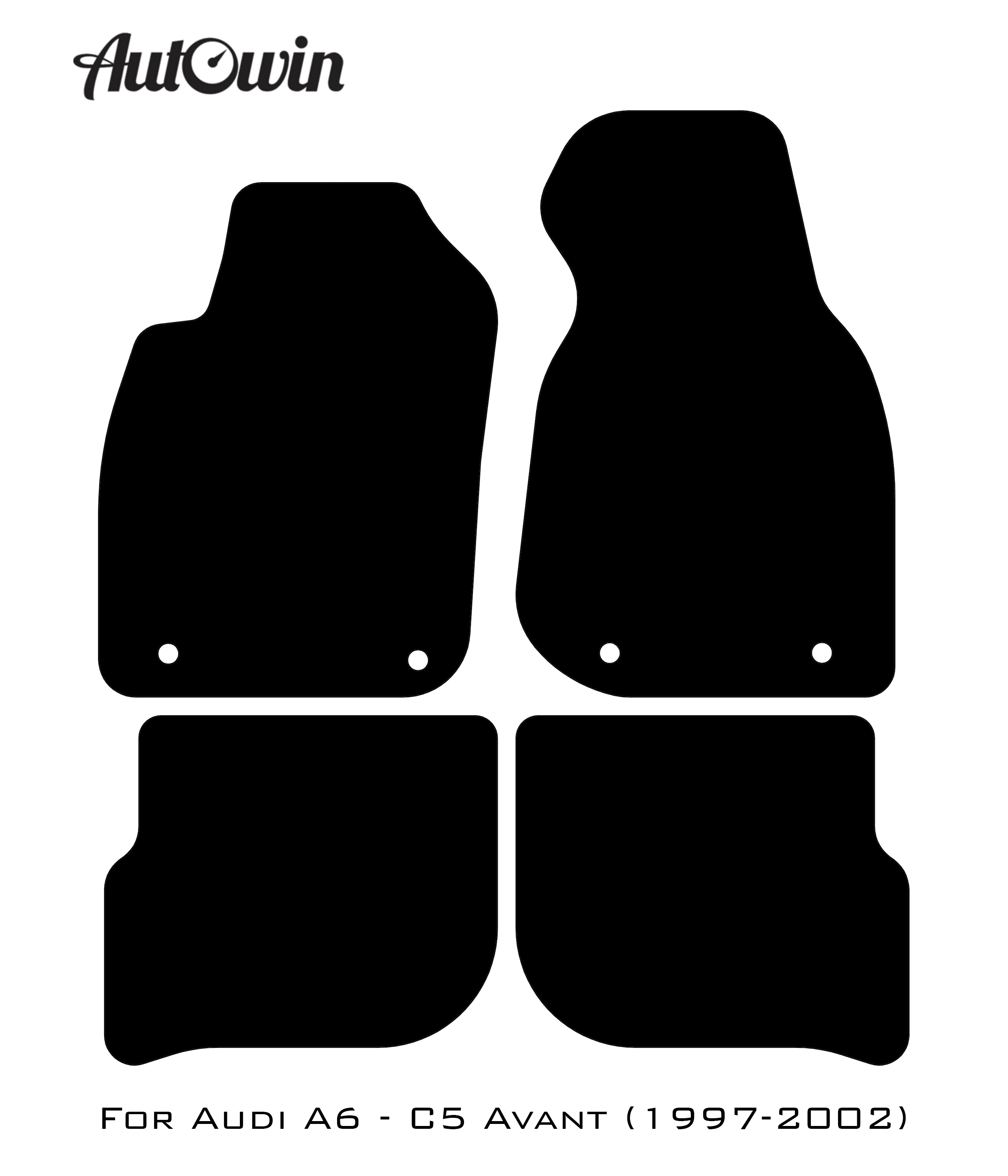Floor Mats for Audi A6 - C5 Avant (1997-2002) ER56 Design - AutoWin