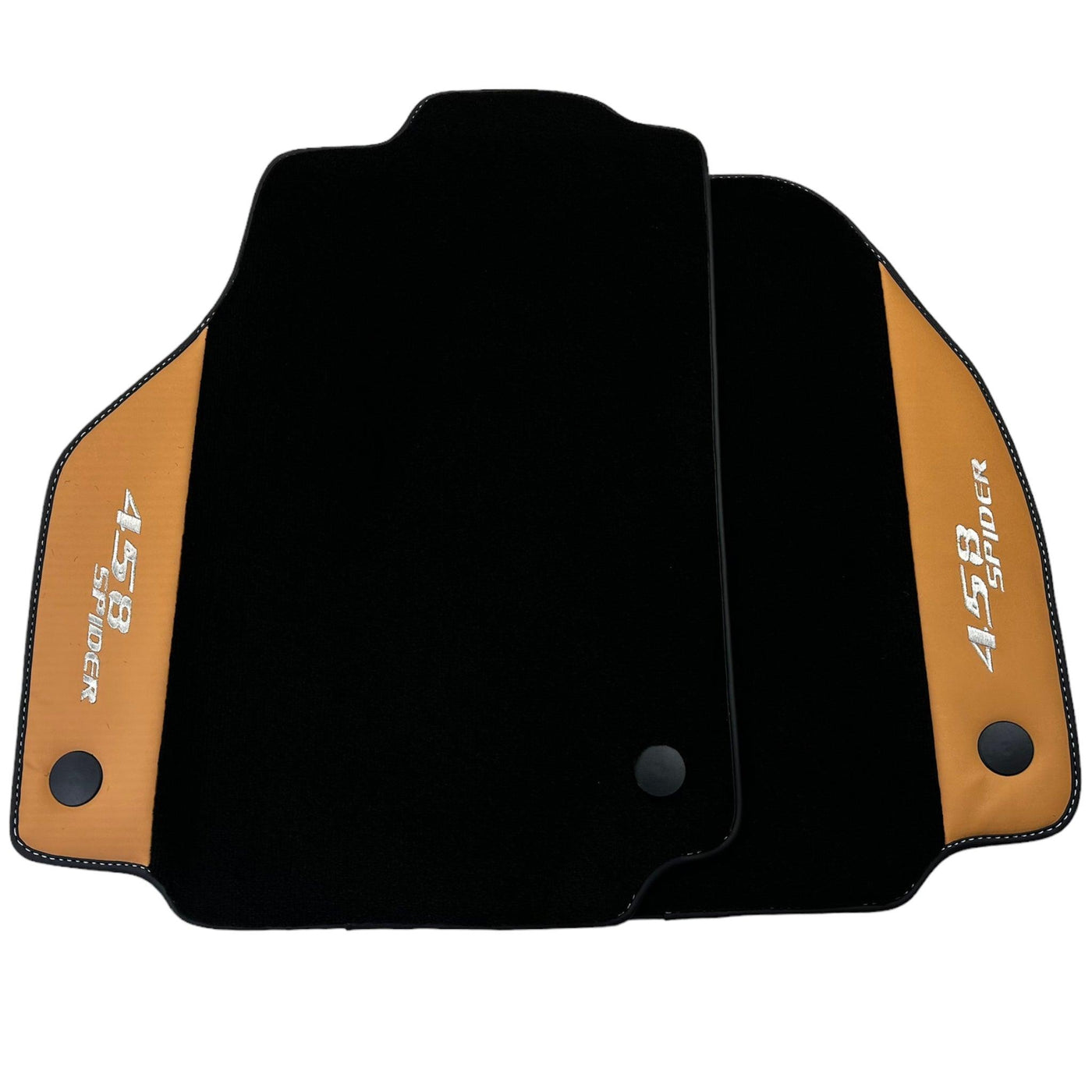 Floor Mats for Ferrari 458 Spider (2012-2015) with Beige Tradizione Nappa Leather - AutoWin