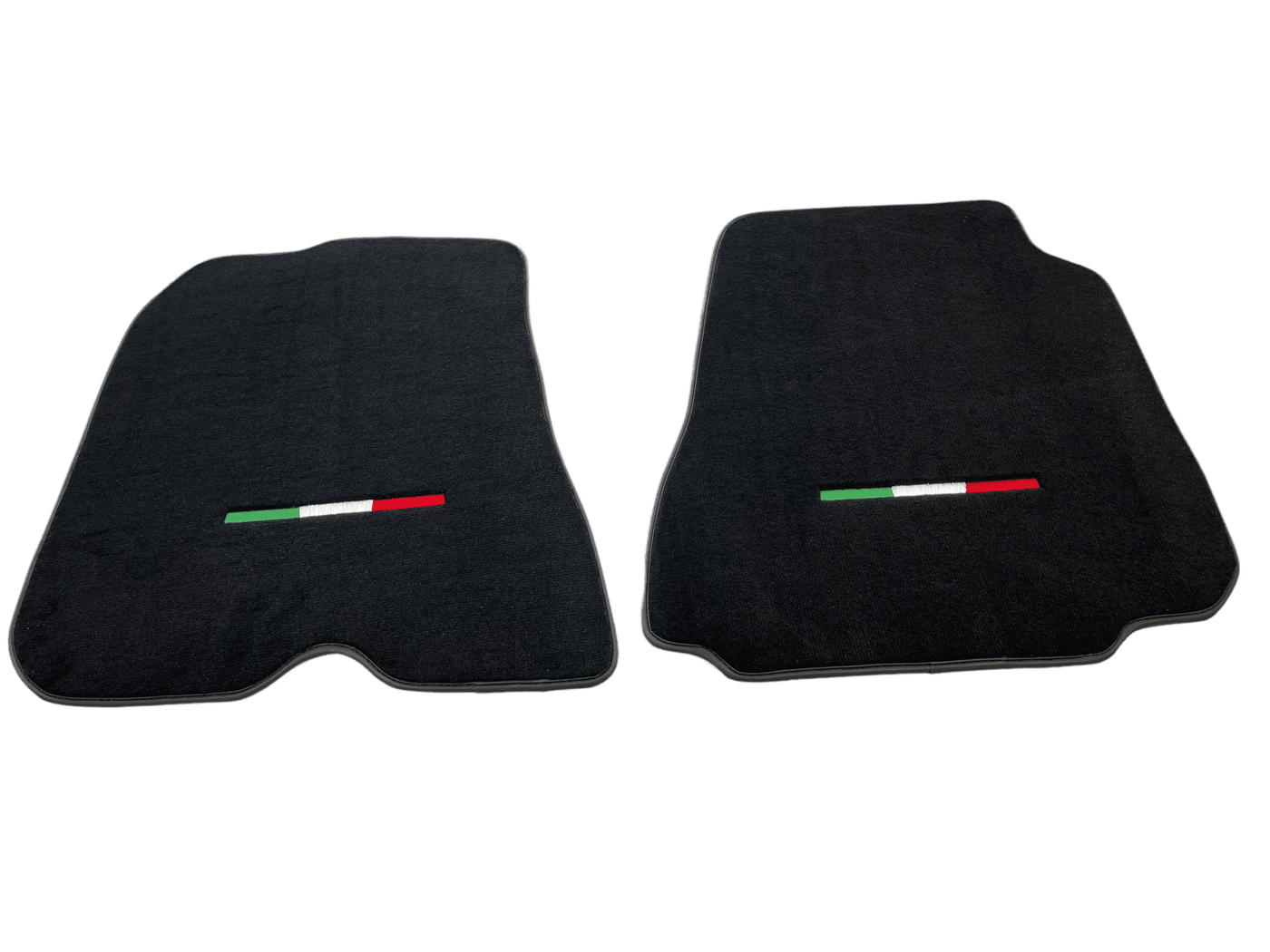 Floor Mats For Ferrari F12 Berlinetta Black Tailored Carpets With Italian Emblem - AutoWin