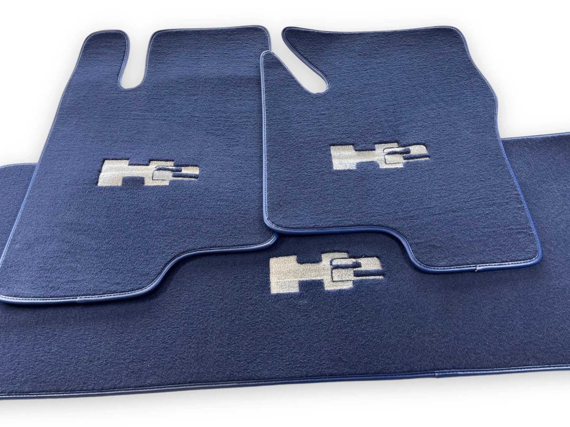 Floor Mats For Hummer H2 2003-2009 Tailored Dark Blue Color Carpets - AutoWin