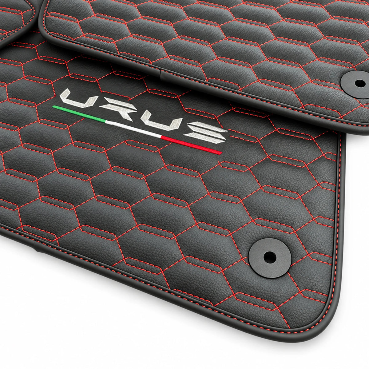 Tapetes para automóvel para Lamborghini Urus com costura vermelha - AutoWin