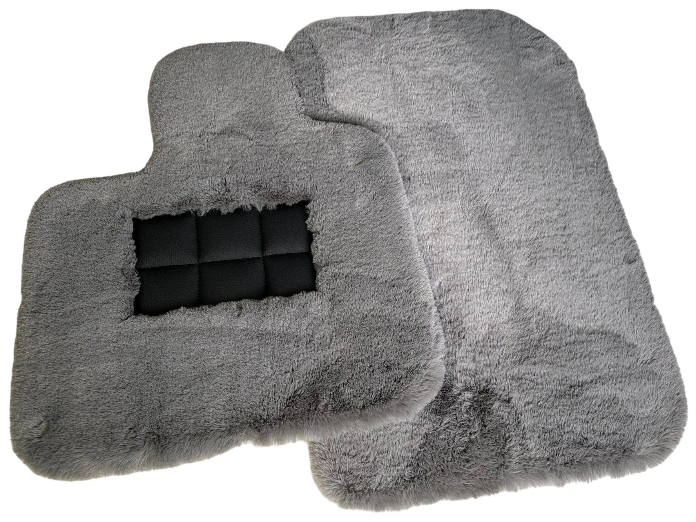 Gray Sheepskin Floor Mats For Bentley Flying Spur (2005-2013) Er56 Design Brand - AutoWin