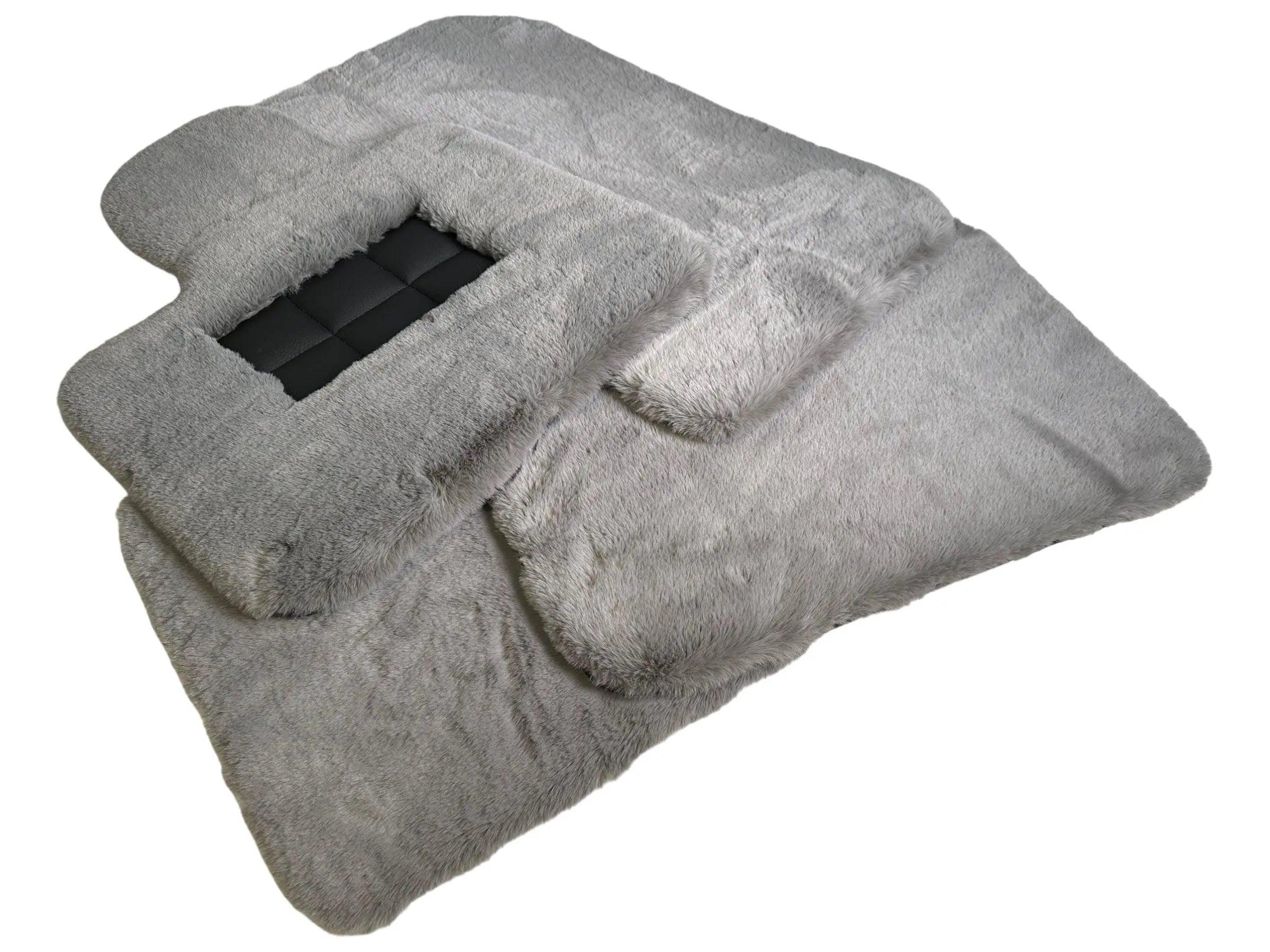 Gray Sheepskin Floor Mats For Bentley Flying Spur (2005-2013) Er56 Design Brand - AutoWin