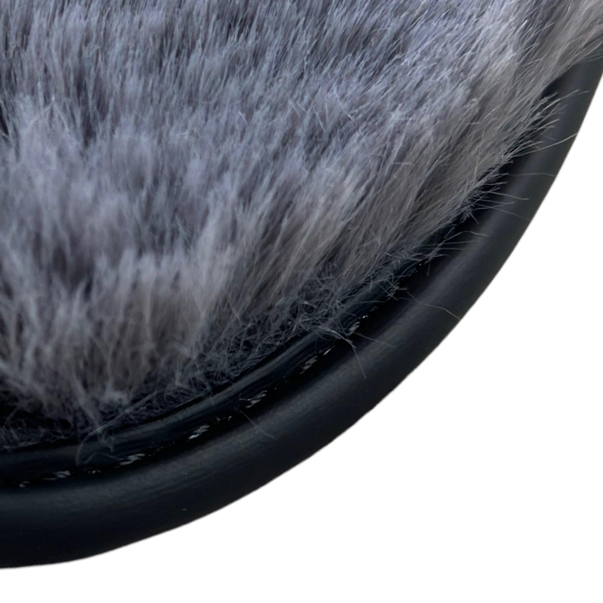 Gray Sheepskin Floor Mats for Mercedes Benz GLC-Class X254 SUV 300e 4Matic (2023-2024) | ER56 Design - AutoWin