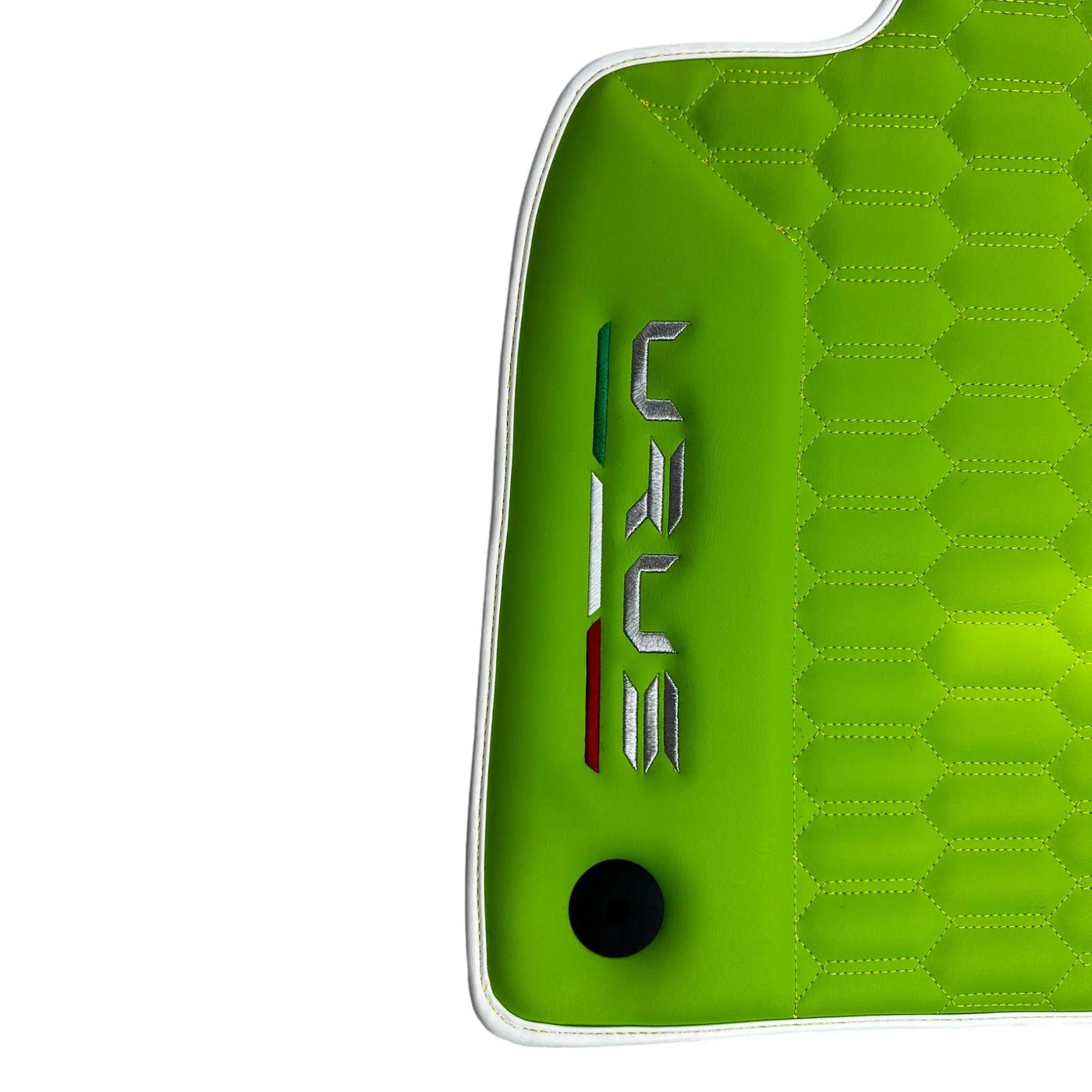 Green Leather Floor Mats for Lamborghini Urus (2018-2024) ER56 Design - AutoWin