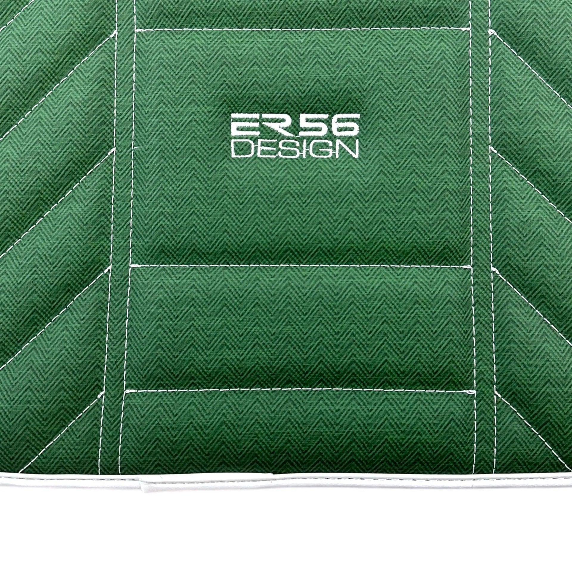 Green Leather Floor Mats For Rolls Royce Black Badge Ghost Series I (2010–2020) - AutoWin