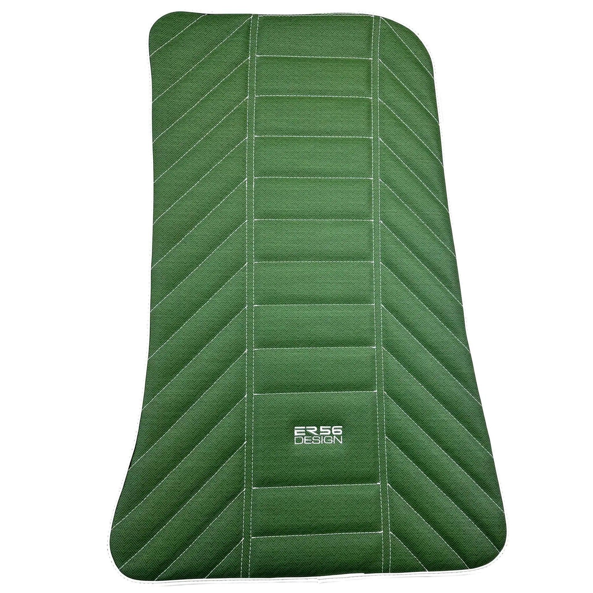 Green Leather Floor Mats For Rolls Royce Black Badge Phantom 2003–2016 - AutoWin