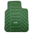 Green Leather Floor Mats For Rolls Royce Black Badge Phantom Drophead Coupe 2007–2016 - AutoWin