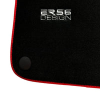 Black Floor Mats For Mercedes Benz C-Class W203 (2000-2007) ER56 Design - AutoWin