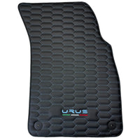 Leather Floor Mats for Lamborghini Urus with Blue Stitching - AutoWin