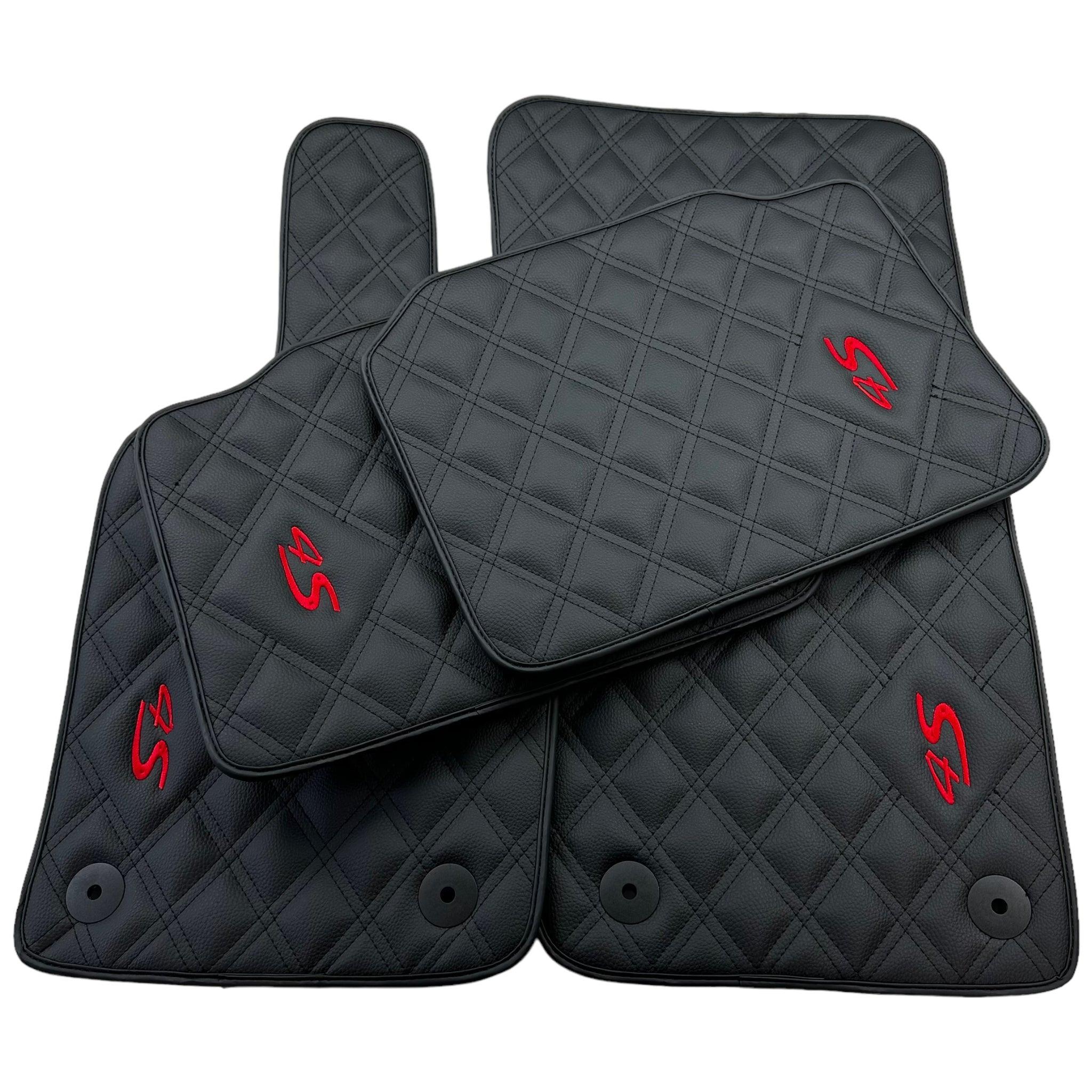 Leather Floor Mats For Porsche Panamera 4S 971 (2017-2023) - AutoWin