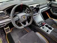 Tapetes de Carro Pretos Personalizáveis para Lamborghini Urus com Couro Alcantara
