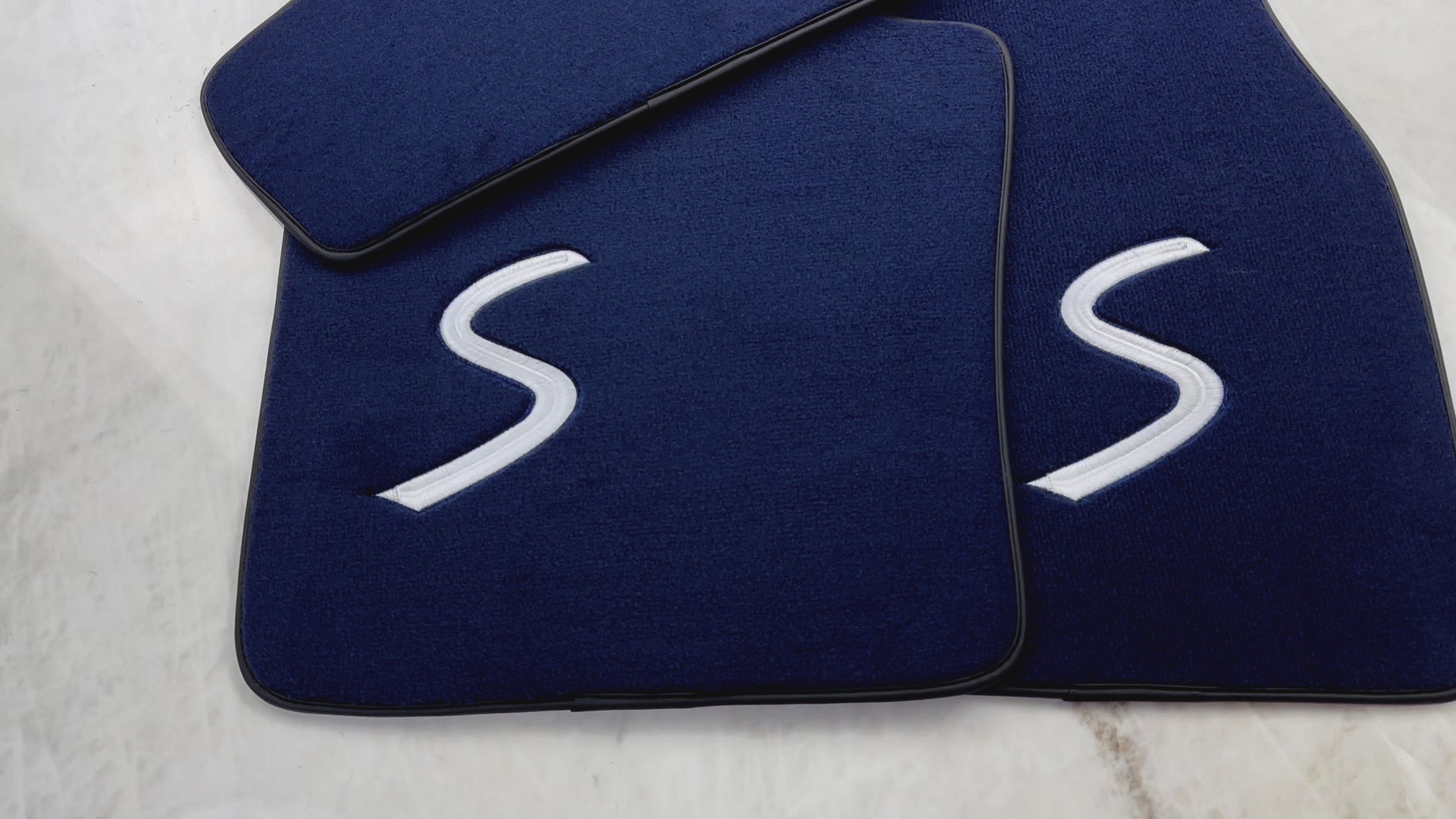 Tapetes de carro azul escuro para Mini Cooper / One Electric (2020-2023) - AutoWin