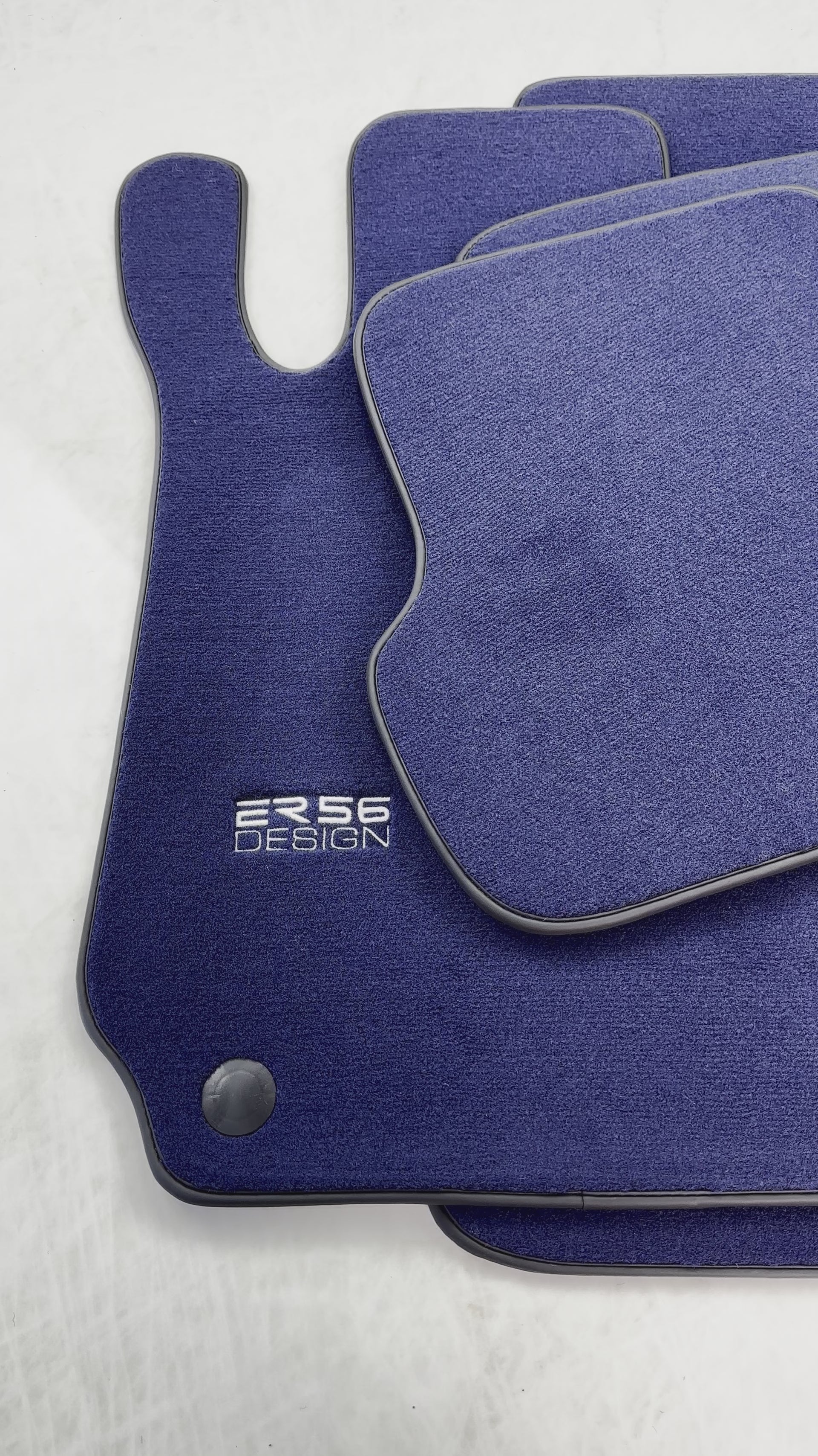 Tapetes de carro azul escuro para Mercedes-Benz C-Class W204 (2007-2014) - AutoWin