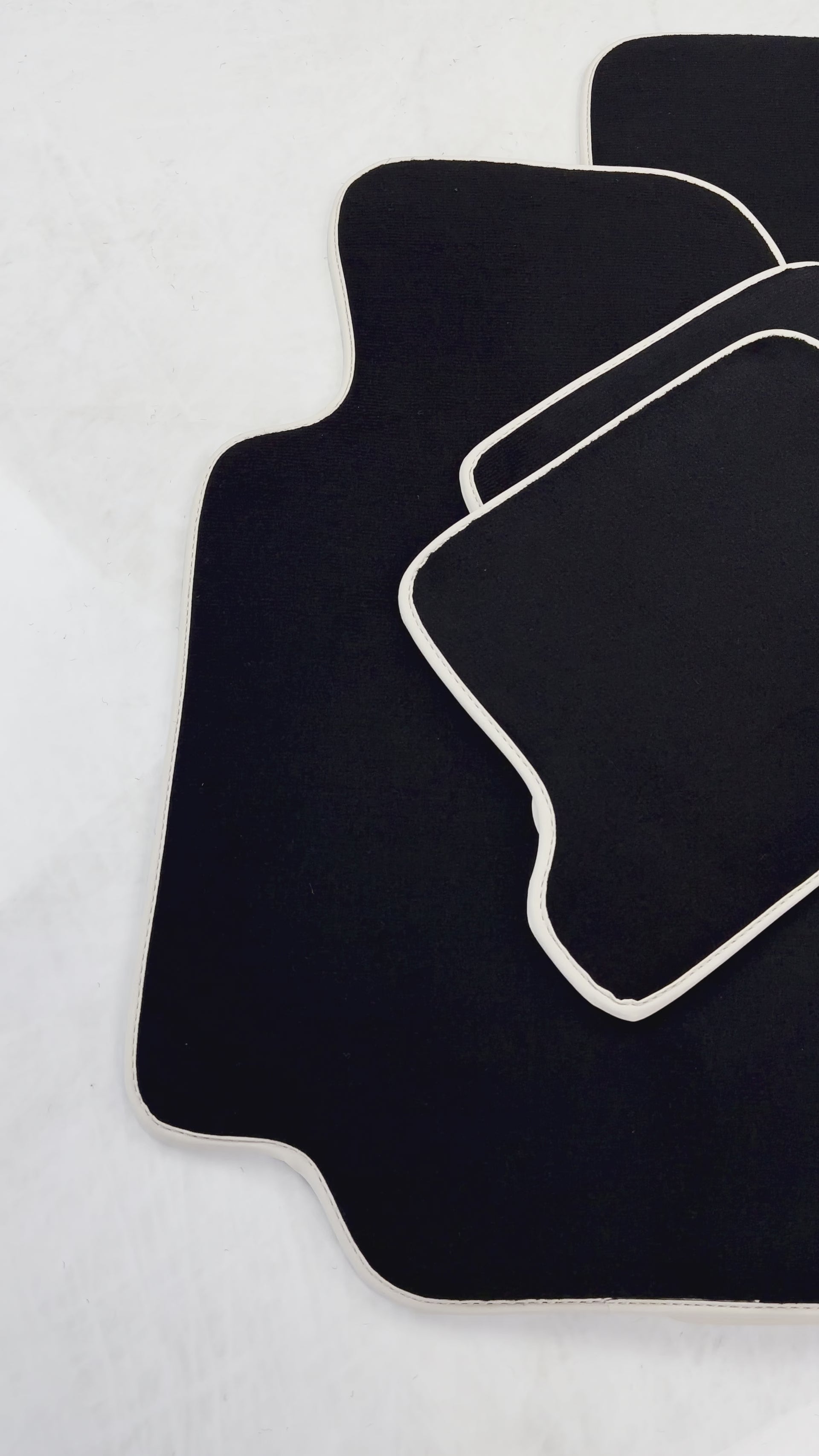 Mats de carro pretos para BMW 8 Series E31 Coupé de 2 portas (1989-1999) - AutoWin