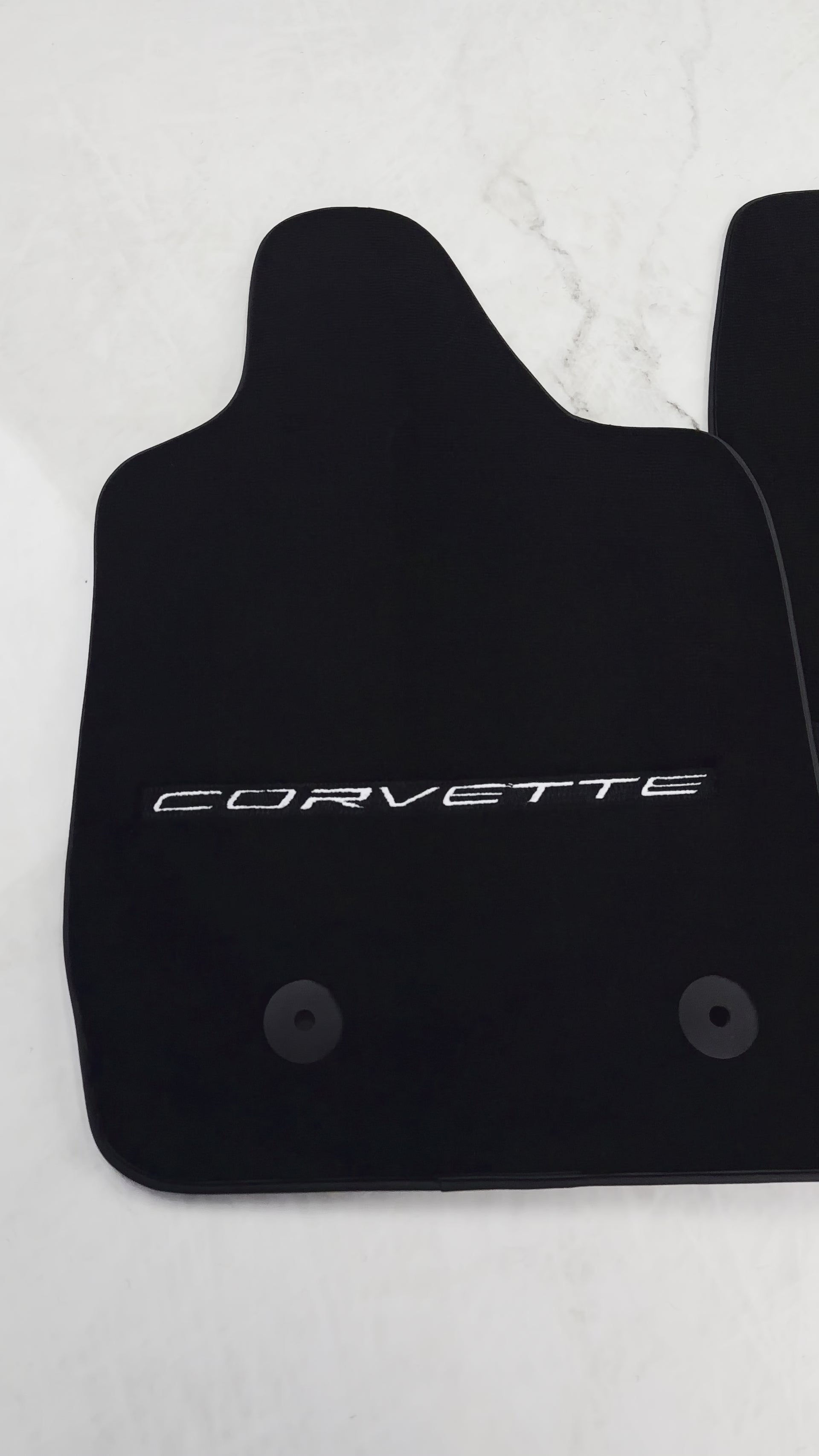 Tapetes de carro negros para Chevrolet Corvette C7 (2014-2019) - AutoWin