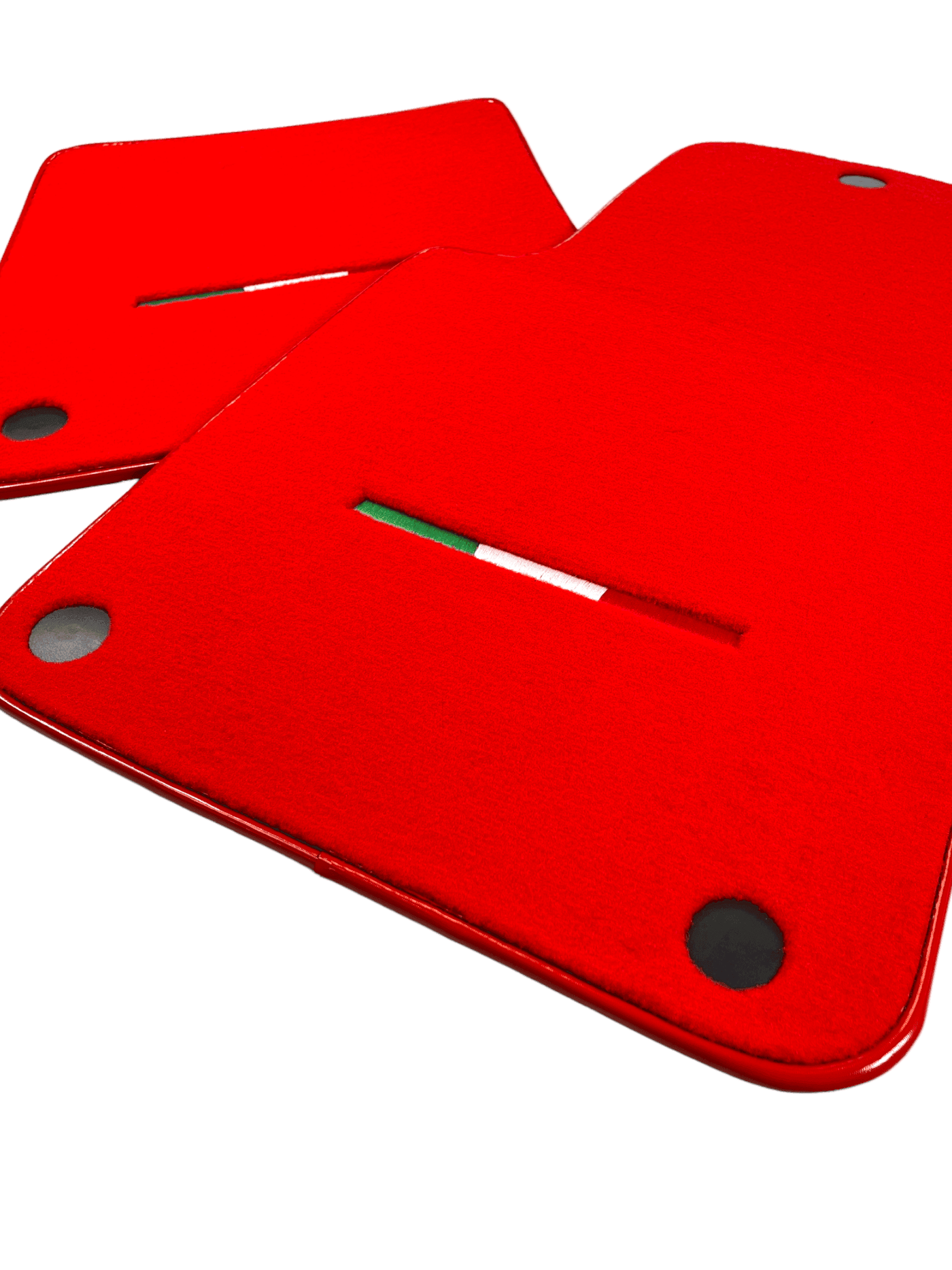 Red Floor Mats For Ferrari 612 Scaglietti 2005-2011 Italian Edition - AutoWin