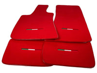 Red Floor Mats For Maserati Coupé (2001-2007) Italy Edition - AutoWin