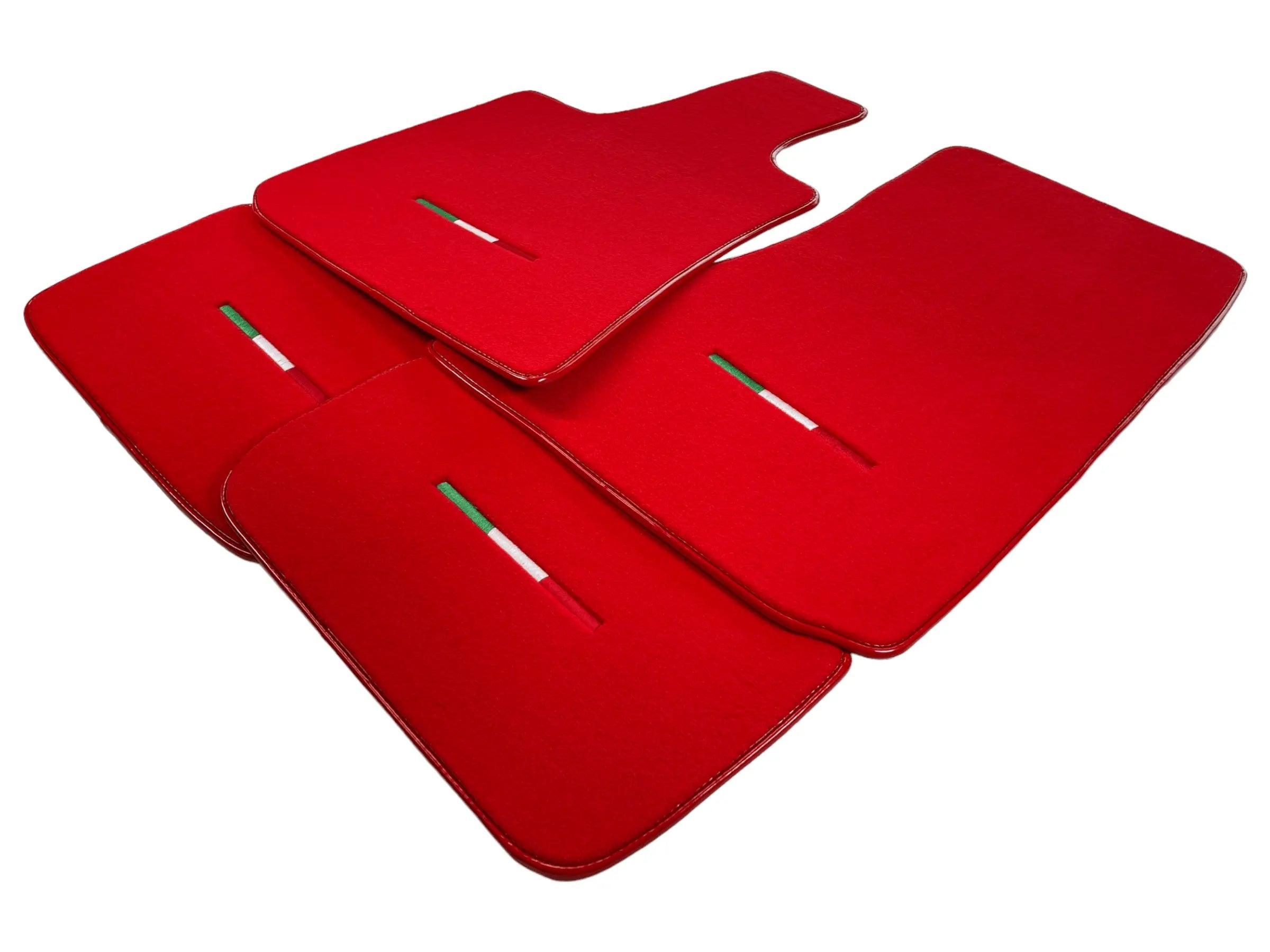 Red Floor Mats For Maserati Levante (2017-2023) Italy Edition - AutoWin