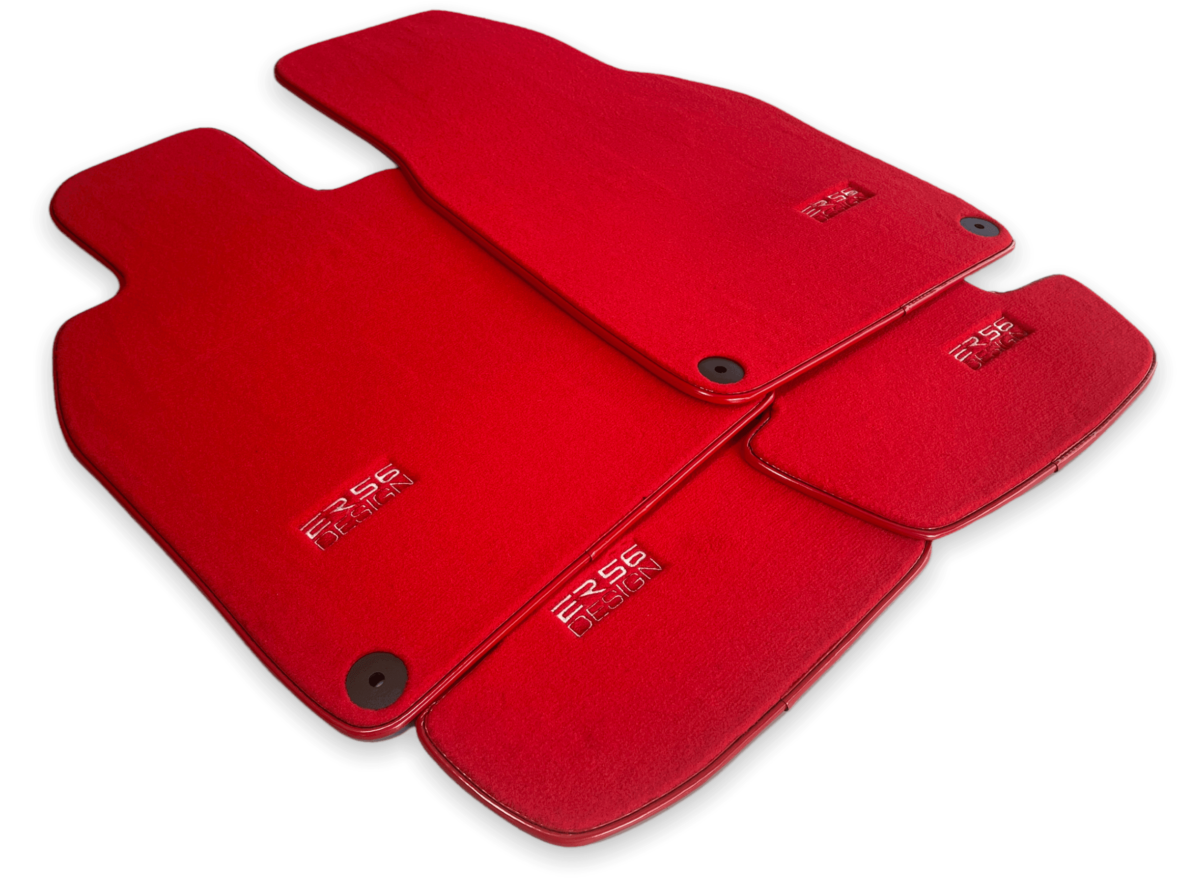 Red Floor Mats for Porsche Panamera (2017-2023) | ER56 Design - AutoWin