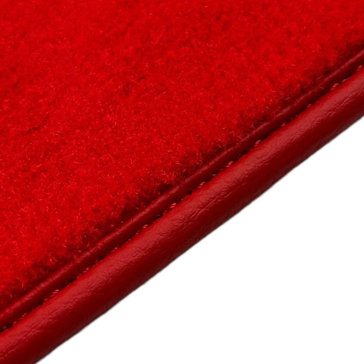 Red Floor Mats for Tesla Model Y (2020-2023) with Red Trim - AutoWin