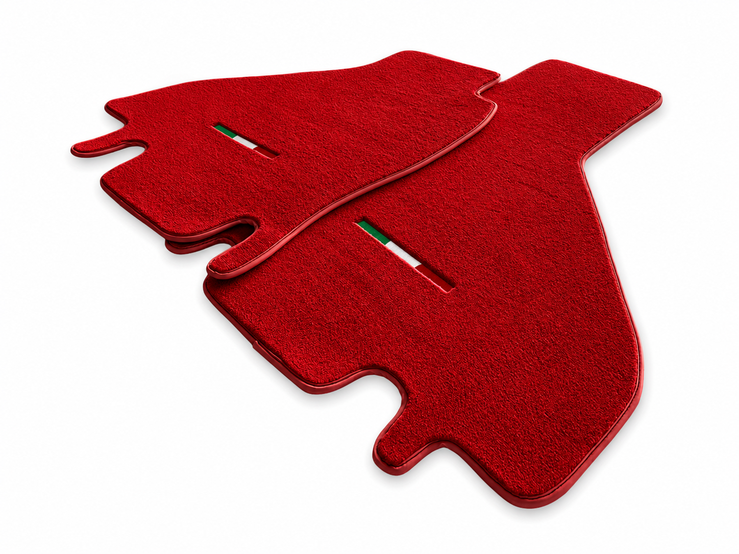 Customizable Leather Floor Mats with Viper Hex Pattern for Ferrari Testarossa (1984-1996)