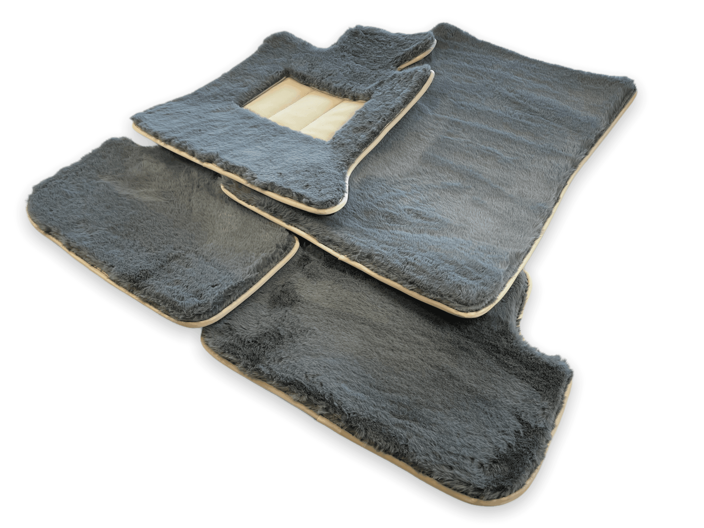 Sheepskin Floor Mats For Rolls Royce Spectre (2023-2024) ER56 Design Brand - AutoWin