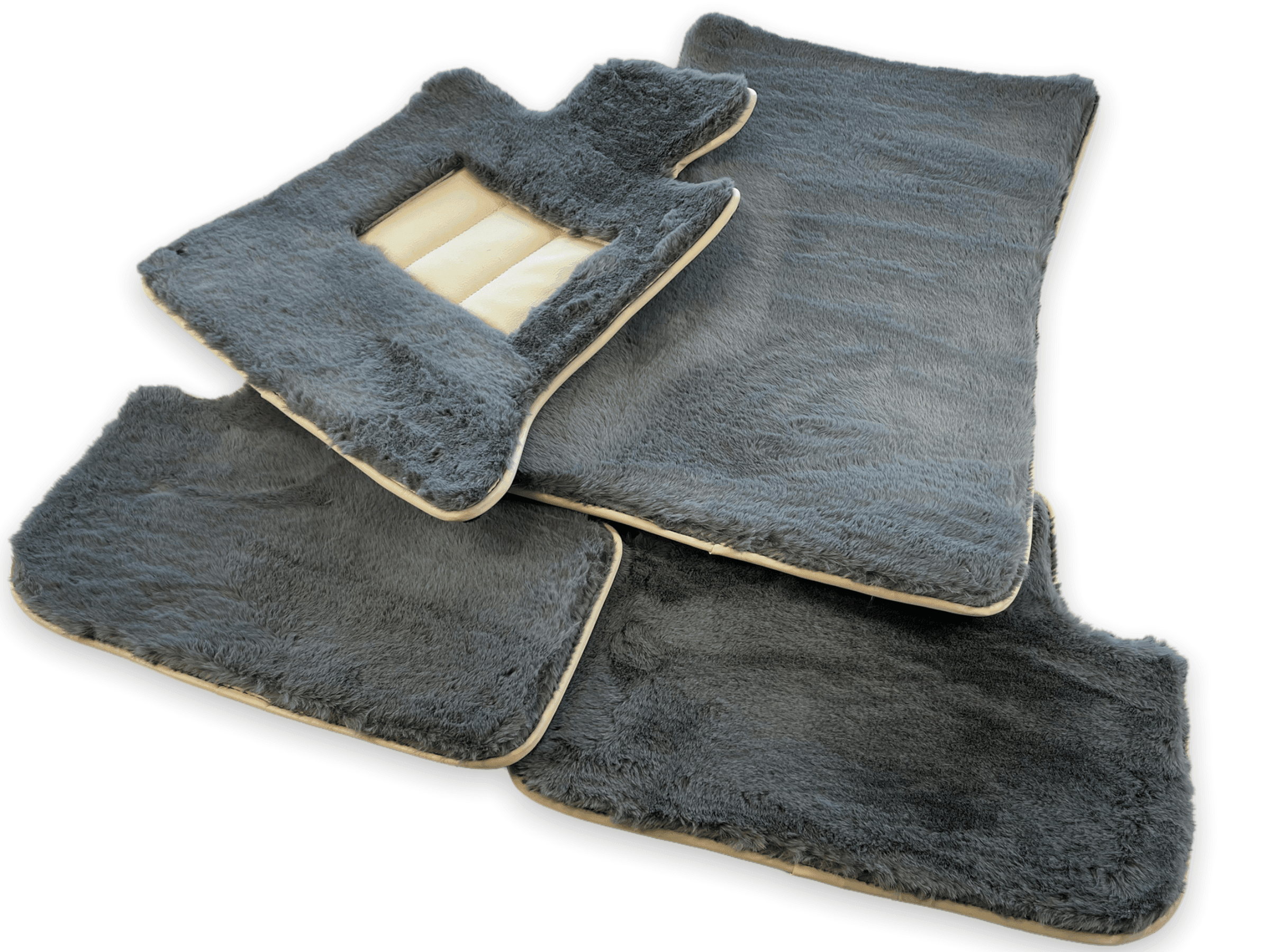 Sheepskin Floor Mats For Rolls Royce Spectre (2023-2024) ER56 Design Brand - AutoWin