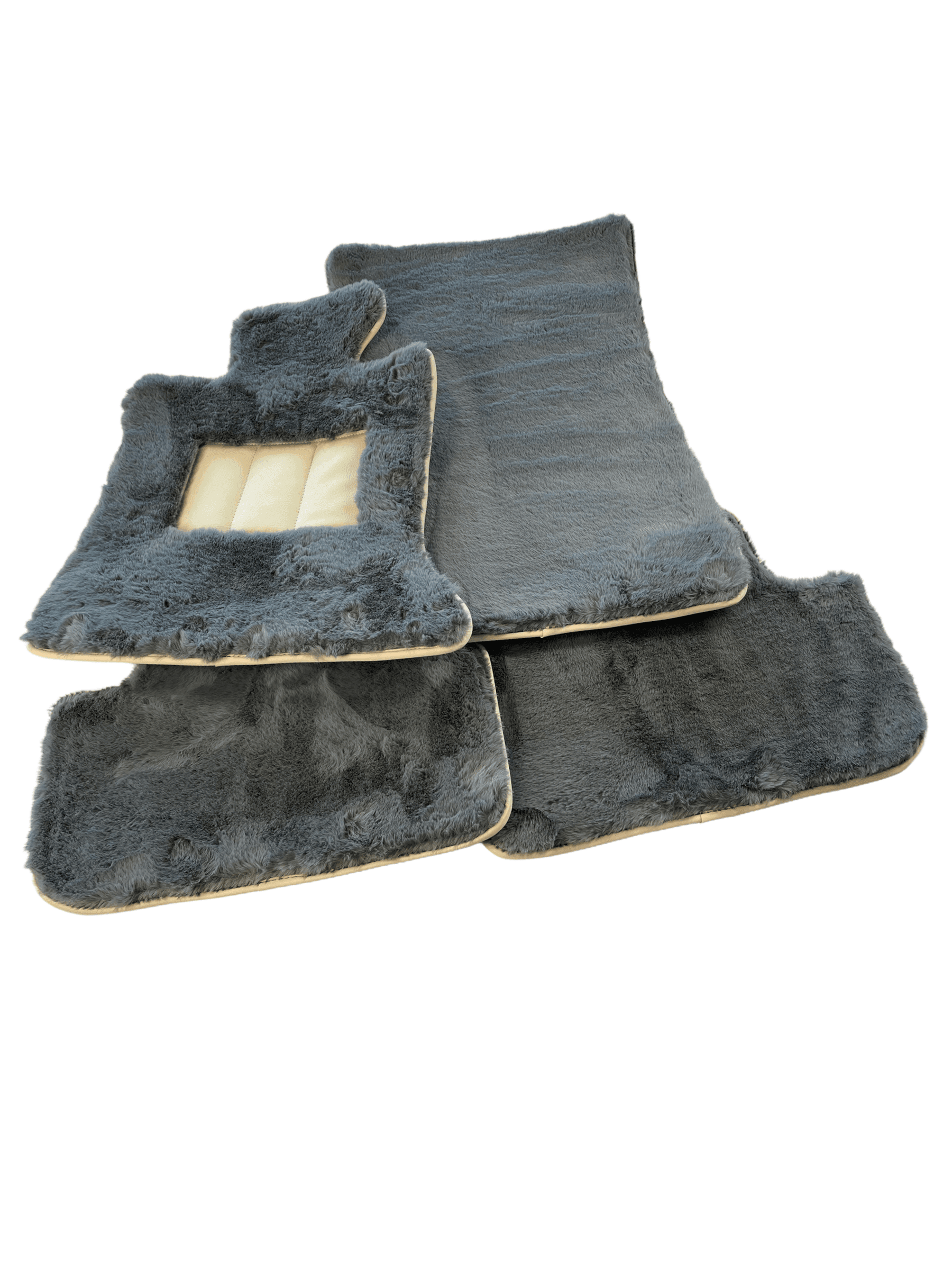 Sheepskin Floor Mats For Rolls Royce Spectre (2023-2024) ER56 Design Brand - AutoWin