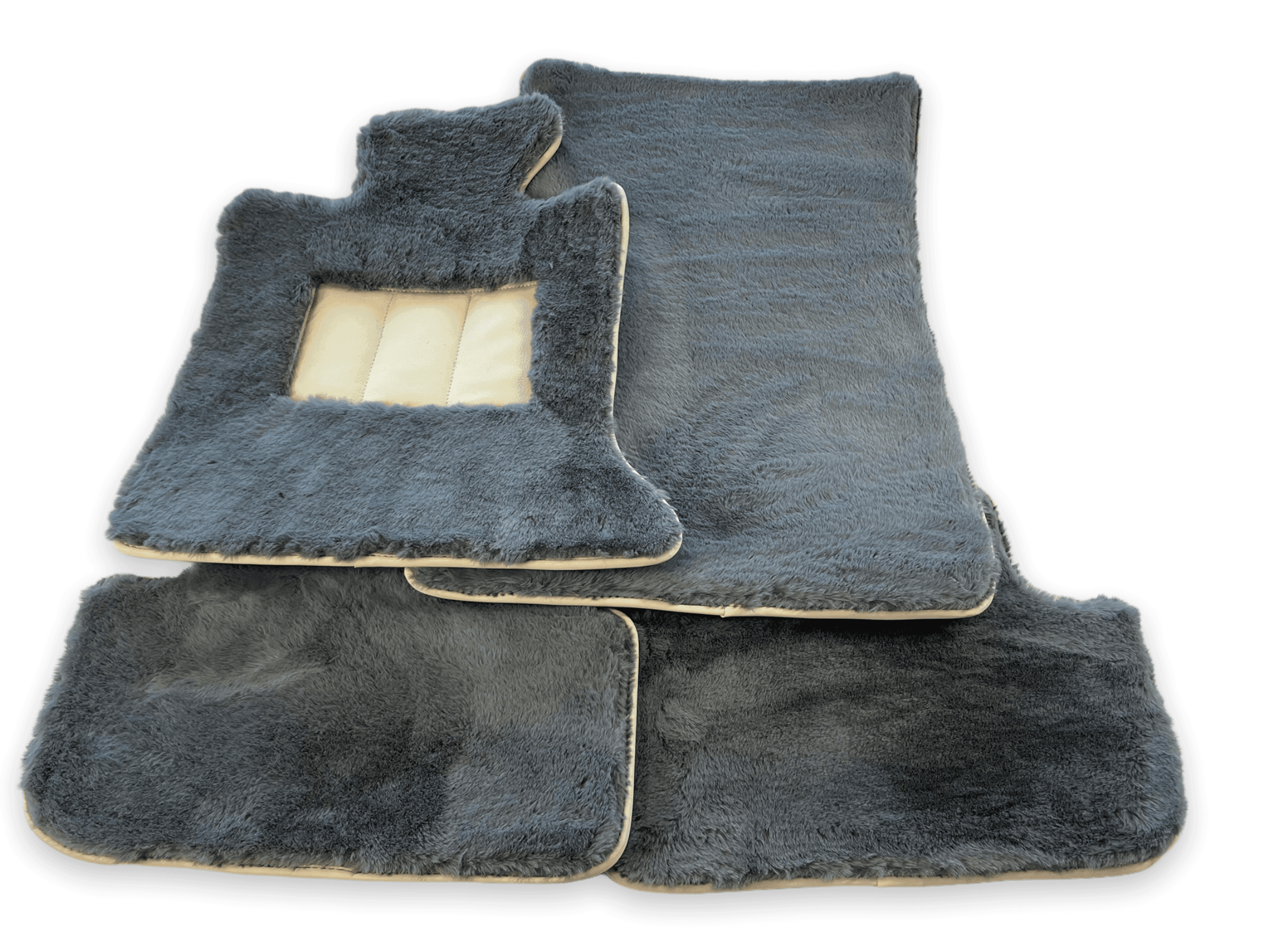 Sheepskin Floor Mats For Rolls Royce Spectre (2023-2024) ER56 Design Brand - AutoWin
