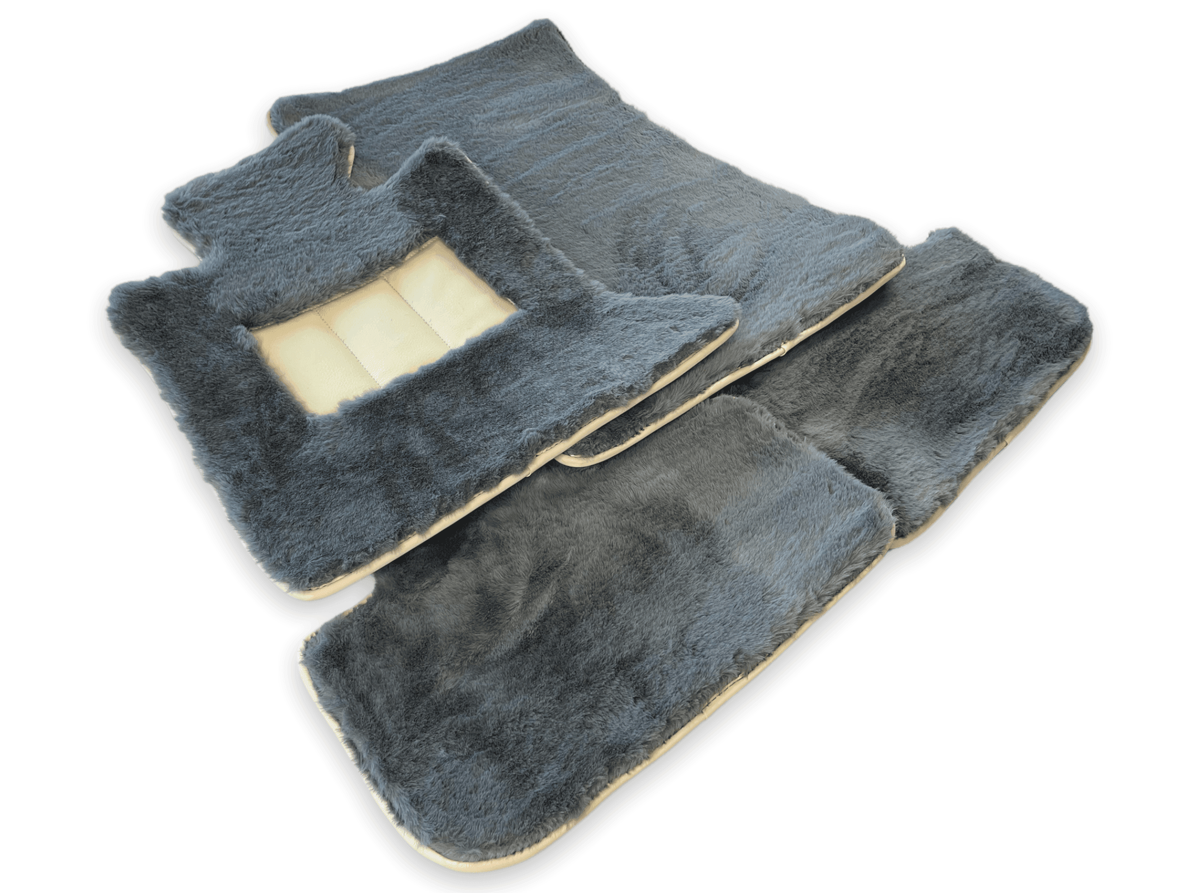 Sheepskin Floor Mats For Rolls Royce Spectre (2023-2024) ER56 Design Brand - AutoWin